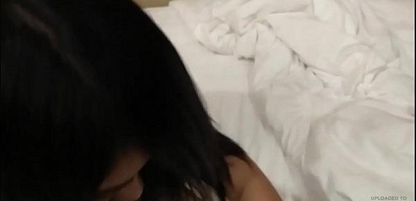  Plump Asian hooker with hairy twat shags her customer